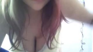 Jenny – webcam – macromastia wonder –10 kg breasts in tight top - Big tits-1