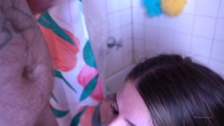 A soapy shower scene with a blowjob and facial-8