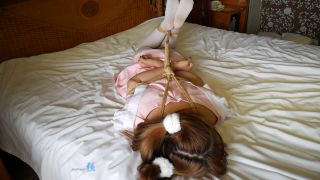 rope bondage shibari ballgag drooling suspension blindfold-8