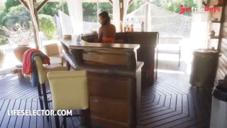 Ebony, Asian and Redhead Pussy Fuck Foursome-5