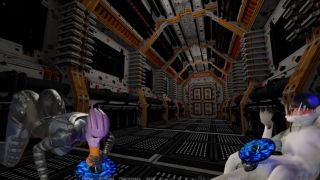 Uncensored draenei girl rides mutant monster cock through portal 2-5