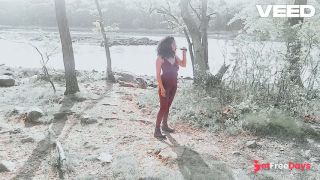 CAMPING PORNSTAR EBONY BLOWJOB BIKETRAIL ISLAND PUBLIC OUTSIDE-2
