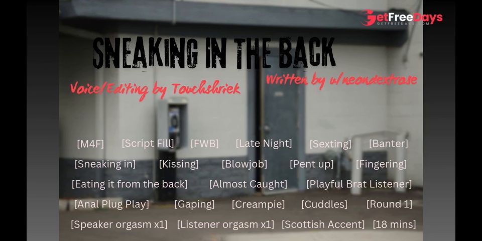 [GetFreeDays.com] Sneaking In The Back - Audio Roleplay Porn Stream October 2022