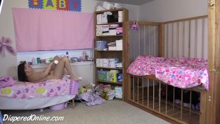 DiaperedonlineAlisha Alisha Diaper Change Pajamas Bedtime in Crib-0