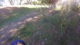 Public Sex In A Park Ends With Lots Of Cum In Her Panties  Caught Twice 1080p-5