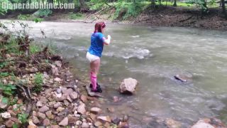 DiaperedonlineKaley Kaley Bubble Blowing At River-1