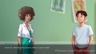 pornsexgames - Lewd Gameplay Featuring Art Class, Curvy Babe, Tit Squeezing-1
