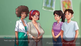 pornsexgames - Lewd Gameplay Featuring Art Class, Curvy Babe, Tit Squeezing-2