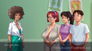 pornsexgames - Lewd Gameplay Featuring Art Class, Curvy Babe, Tit Squeezing-3