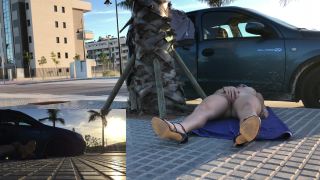 Ivy RosesLaying Blindfolded In Sidewalk-9