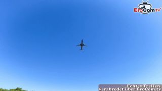 German Skinny Milf Picked Up For Public Sex On The Beach.-3