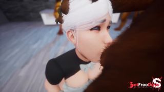 [GetFreeDays.com] Sexy busty maid gives deepthroat blowjob to all the furries that visit her part 1 Porn Film June 2023-4