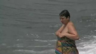 Busty and fat mature nudist-6