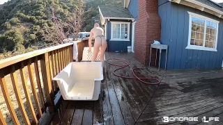 adult xxx video 49 BondageLife – Crate Cleaning Rachel Greyhound, nylon fetish sex on femdom porn -5