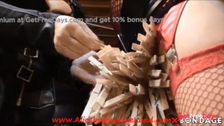 [XBondage.Porn] Alice In Bondage Land - CBT Olympics Part 4 Clothespins Chaos Mistress Alice-7