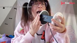 [GetFreeDays.com] ASMR MOANING MASTURBATION SHAVED PUSSY BRACES PIGTAILS Sex Film March 2023-1