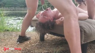 [GetFreeDays.com] Messy Throat Fuck by the Pond Sex Video May 2023-2