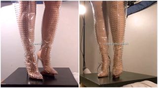 7102 Amateur Bootjob in Spiked Boots 5-1