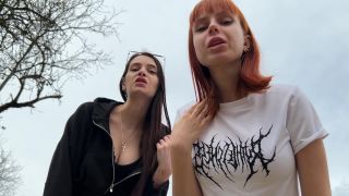 free adult clip 47 Petite Princess FemDom – Bully Girls Spit On You And Order You To Lick Their Dirty Sneakers – Outdoor POV Double Femdom | femdom | pov nun fetish-0