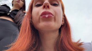 free adult clip 47 Petite Princess FemDom – Bully Girls Spit On You And Order You To Lick Their Dirty Sneakers – Outdoor POV Double Femdom | femdom | pov nun fetish-8