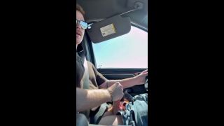 DannnyD - Eating my cum while driving on busy road-1