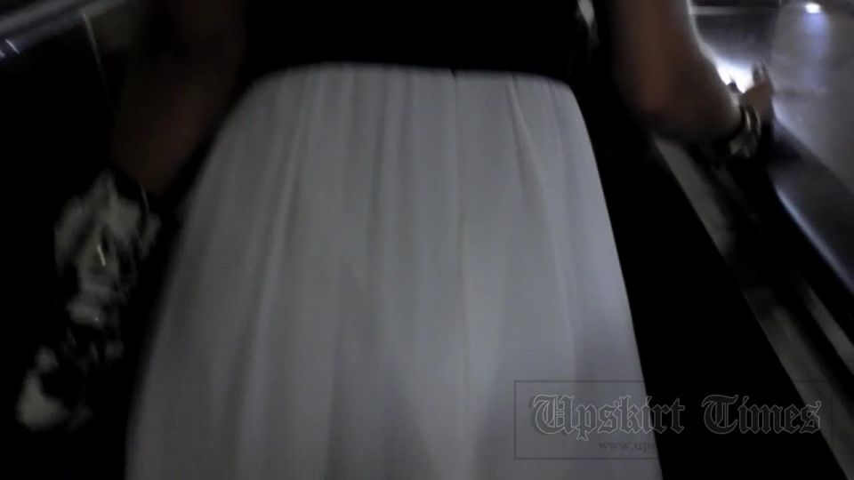 Upskirt-times.com- Ut_2619# Fashionable beauty in long white skirt. It became possible to push camera up...