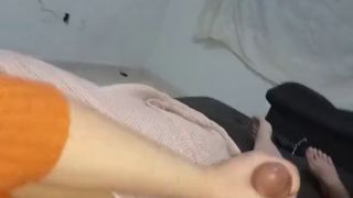 Fast Handjob pov kissing, best sexy kissing kiss from porn hub, wife does handjob kissing-4