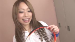 A tennis lesson for a cute Japanese babe BDSM!-0