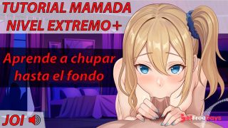 Aprende a chupar hasta la garganta. JOI  Tutorial Asmr en espaol.-4