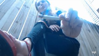 Human Ashtray Outdoor Humiliation - Smoking-2