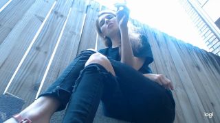 Human Ashtray Outdoor Humiliation - Smoking-4
