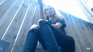 Human Ashtray Outdoor Humiliation - Smoking-5