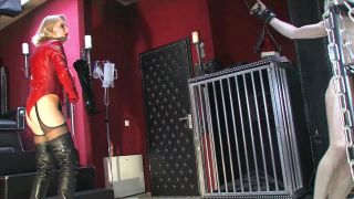 SadoLadiesFemdomClips: Mistress Akella - Hard Whipping In Red, femdom forced chastity on femdom porn -7
