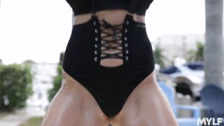 Horny MILF Ivy Secret Shows Off in Backyard Workout Bang-3