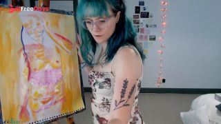 Painting another self portrait   -3