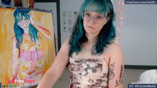 Painting another self portrait   -6