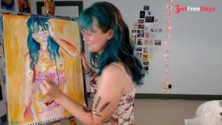 Painting another self portrait   -7