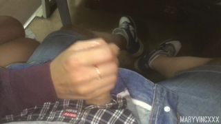 Teen makes a Public Blowjob in the Train  MaryVincXXX! PUBLIC - www.LOVELY-MILF.com Video-0