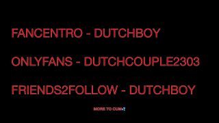 DutchCoupleContent - Dutch hot milf with oiled up tits jerks big cock til it shoots cum all over her-9