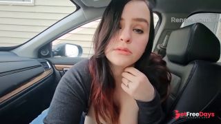 POV First Date Cigarette Smoking Car Blowjob-1