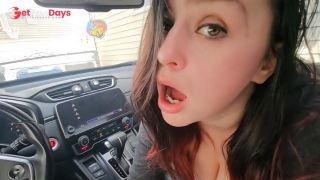 POV First Date Cigarette Smoking Car Blowjob-5