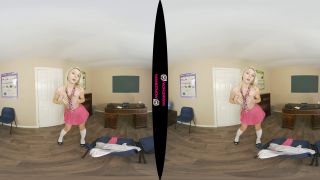 CHLOE TOY'S NAUGHTY PUSSY PROMISES IN HER SCHOOLGIRL UNIFORM (VR180 3D-3