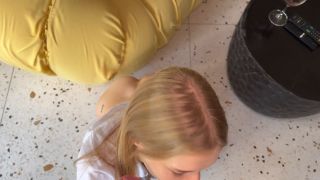 College Stepsister Licking Ass POV Real Cum Swallow Blowjob-1