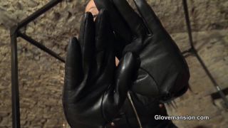 free video 7 lesbian tongue fetish Glovemansion - No escape from My leather gloves, jerkoff encouragement on cumshot-7