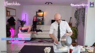 Bareback Creampie Delivroobignole - Getting fucked and breed next to her date with  Maxime Horns Noochka and Davy-4