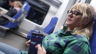 Remote Control My Orgasm In The Train  Public Female Orgasm 1080p-5