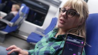 Remote Control My Orgasm In The Train  Public Female Orgasm 1080p-9