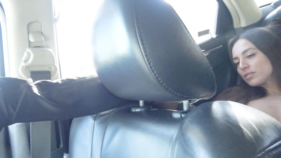 Dominikac in the car hot