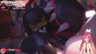 Mawile from Pokemon eats busty Futanari girls cock Poxygon animation - Jazziuu-9