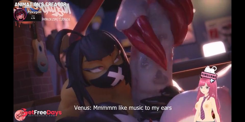Mawile from Pokemon eats busty Futanari girls cock Poxygon animation - Jazziuu